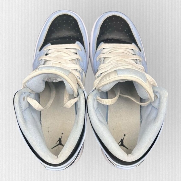 Nike Air Jordan 1 Low Baby Blue Black Cream | Size 5.5Y/7W - Picture 11 of 13